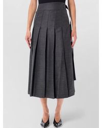Rohe - Pleated Midi Wrap Skirt - Lyst