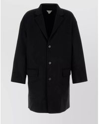Bottega Veneta - Wool Single Breasted Coat - Lyst