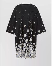 Moschino - Cotton Knee-Length Dress - Lyst