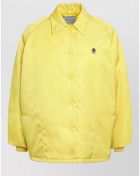 Prada - Collared Jacket Front Pockets Long Sleeves - Lyst