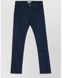 Jacob Cohen - Denim Trousers Belt Loops Mid Rise Slim - Lyst