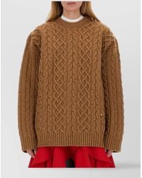 Moschino - Virgin Wool Oversized Jumper - Lyst