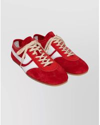 Dries Van Noten - M.L.Shoes Suede Sneakers With Thin Sole - Lyst
