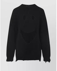 Moschino - Virgin Wool Cropped Cutout Jumper - Lyst