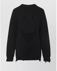 Moschino - Virgin Wool Cropped Cutout Jumper - Lyst