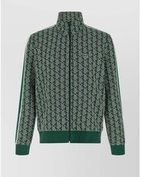 Lacoste - Sweatshirt With High Collar And Side Stripes - Lyst