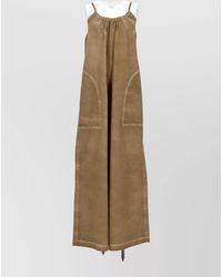 Uma Wang - Wide Leg Jumpsuit Paul Open Back - Lyst