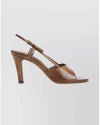 Miu Miu - Leather Open Toe Sandals With Buckle Detail - Lyst
