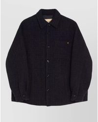 Valentino - Vlogo Tweed Jacket Chest Pocket Collar - Lyst