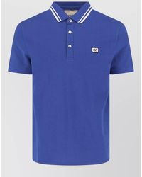 Valentino - Cotton Piqué Short-Sleeve Polo Shirt - Lyst