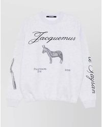 Jacquemus - Crew Neck Donkey Graphic Sweatshirt - Lyst