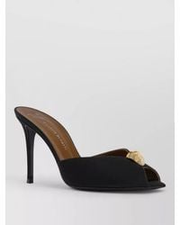 Giuseppe Zanotti - Intriigo Leather Mules Peep Toe Stiletto - Lyst