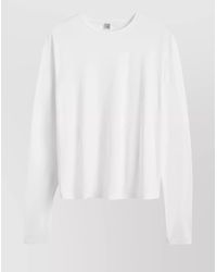 TOTEME - Basic Crew Neck Long Sleeve T-Shirt - Lyst