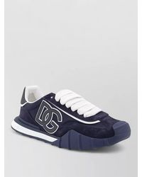 Dolce & Gabbana - Ny Nylon Suede Sneakers Rubber Sole - Lyst