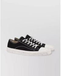 Moschino - Canvas Paneled Low-Top Sneakers - Lyst