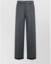 Maison Margiela - Wool Blend Straight-Leg Tailored Trousers - Lyst