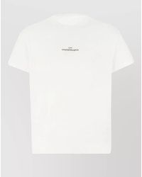 Maison Margiela - Cotton Logo-Print Short-Sleeve T-Shirt - Lyst