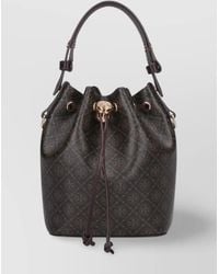 Tory Burch - Bucket Bag With Top Handle And Adjustable Strap - Lyst