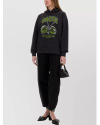 Ganni - Organic Cotton Oversized Hoodie - Lyst
