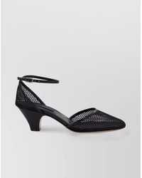 Casadei - Mesh Ankle Strap Sandals With Mid Heel - Lyst