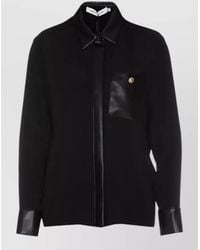 SIMONA CORSELLINI - Shirt Long Sleeves Collared Neck Front Pocket - Lyst