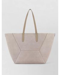 Brunello Cucinelli - Shopping Tote Bag Dual Handles Paneling - Lyst