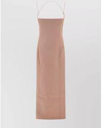 The Attico - Virgin Wool Gabardine Midi Dress - Lyst