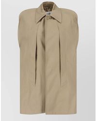 MM6 by Maison Margiela - Cotton Cape - Lyst