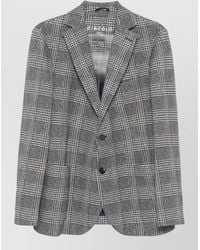 Circolo 1901 - Cotton Blend Single Breasted Fleece Jacket - Lyst