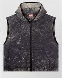 DIESEL - Hooded Jacket Lycra Trim Relaxed Fit - Lyst