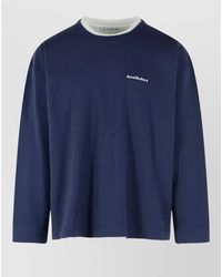 Acne Studios - Cotton Long-Sleeve Logo T-Shirt - Lyst