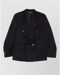 Victoria Beckham - Double-Breasted Wool Blazer - Lyst