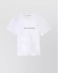 Stella McCartney - Logo Crew Neck T-Shirt With Short Sleeves - Lyst