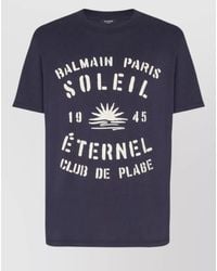 Balmain - Cotton Crew-Neck Short-Sleeve T-Shirt - Lyst