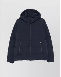 Paul & Shark - Down Hooded Quilted Jacket - Lyst