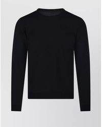Roberto Collina - Ribbed Round Neck Sweater With Long Sleeves - Lyst