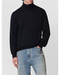 Roberto Collina - Wool Turtleneck Sweater Ribbed Cuffs Hem - Lyst