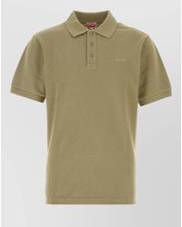 KENZO - Piquet Shirt Polo Collar Short Sleeves - Lyst