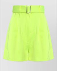 Alex Perry - Belted Shorts Pleated Front Wide Silhouette - Lyst