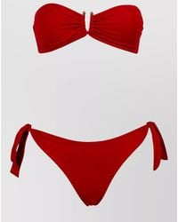Fisico - Bikini Bandeau Top Detail Ties - Lyst