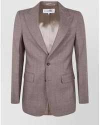 MM6 by Maison Martin Margiela - Tailored Jacket With Back Vent And Flap Pockets - Lyst
