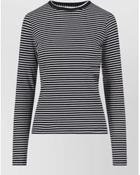 Nili Lotan - Striped Short-Sleeve T-Shirt - Lyst
