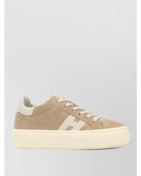 Hogan - Suede Leather Low-Top Sneakers - Lyst