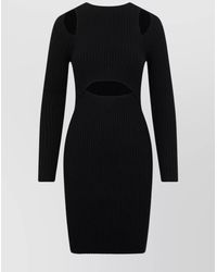 Jonathan Simkhai - Ribbed Cutout Long-Sleeve Midi Dress - Lyst