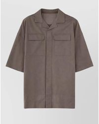 Rick Owens - Magnum Tommy Short Sleeve Shirt Pockets - Lyst