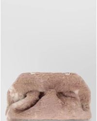 THEMOIRÈ - Bios Medium Faux Fur Clutch Bag - Lyst