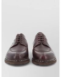 Paraboot - Derby Shoes Round Toe Leather Upper - Lyst