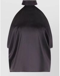 Nina Ricci - Silk Sleeveless Halterneck Blouse - Lyst