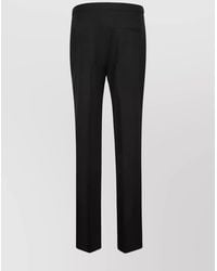 The Row - Wool High-Rise Straight-Leg Tailored Trousers - Lyst