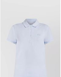 Lacoste - Ribbed Collar Cotton Stretch Polo Shirt - Lyst